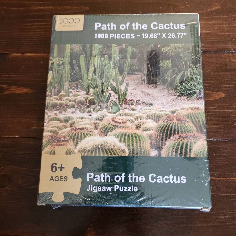 Pip Games Path of the Cactus Jigsaw Puzzle 1000 pieces 6+ NWT